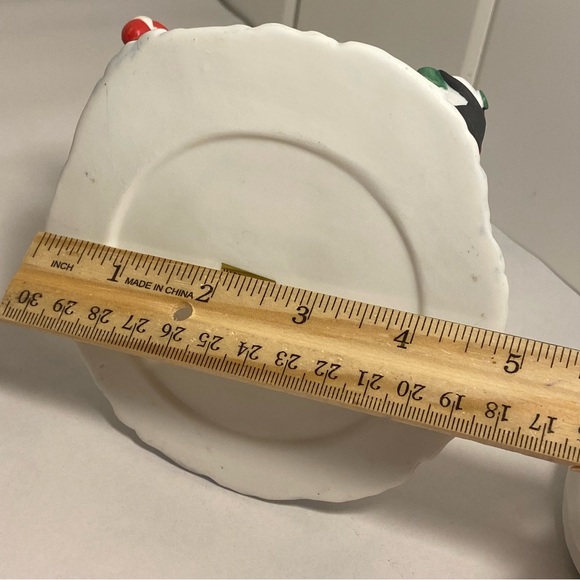 90s FIGIS Penguin Igloo Christmas Dish bowl LOT Salt and Pepper Shaker Vintage - Picture 9 of 16